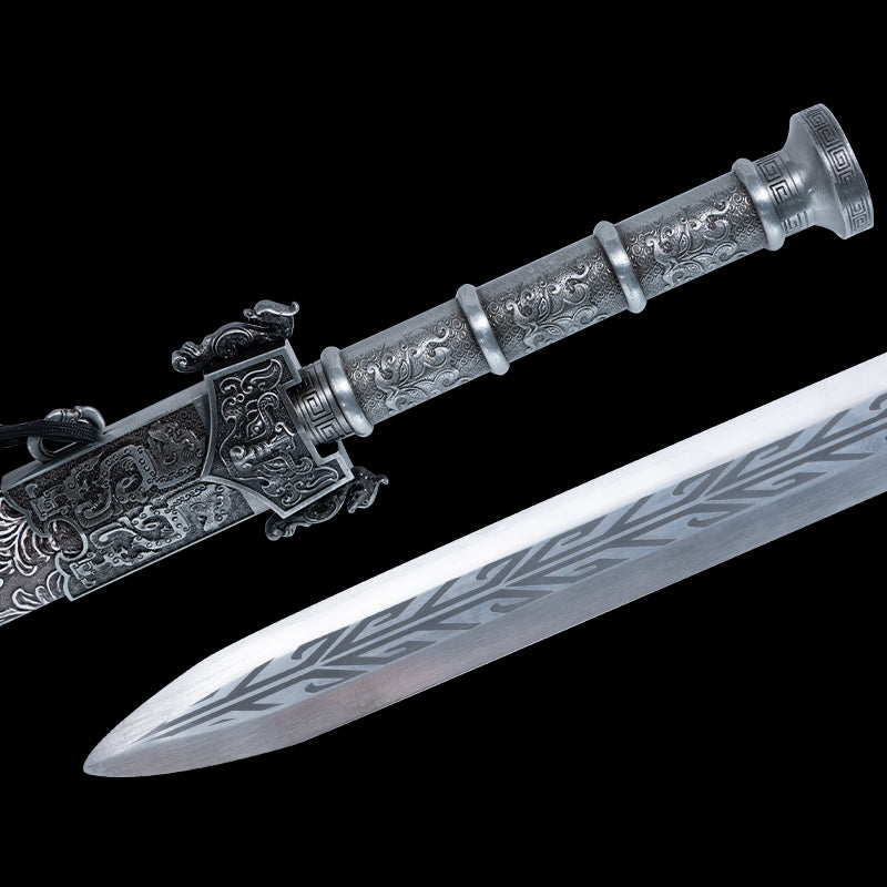 Dragon-Mounted Long Sword – Unsharpened Chinese Collectible (Non-Weapon)