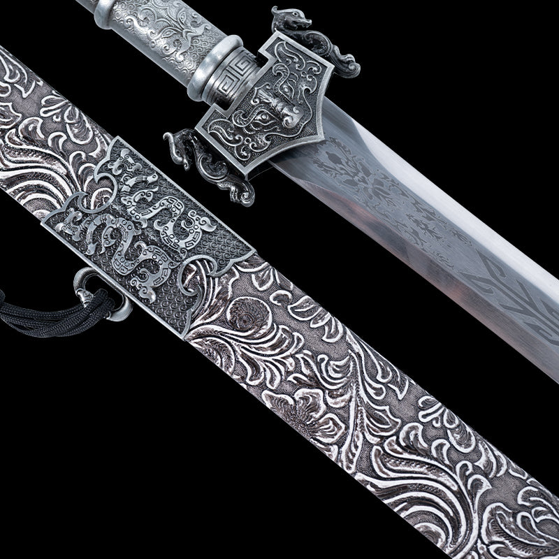 Dragon-Mounted Long Sword – Unsharpened Chinese Collectible (Non-Weapon)