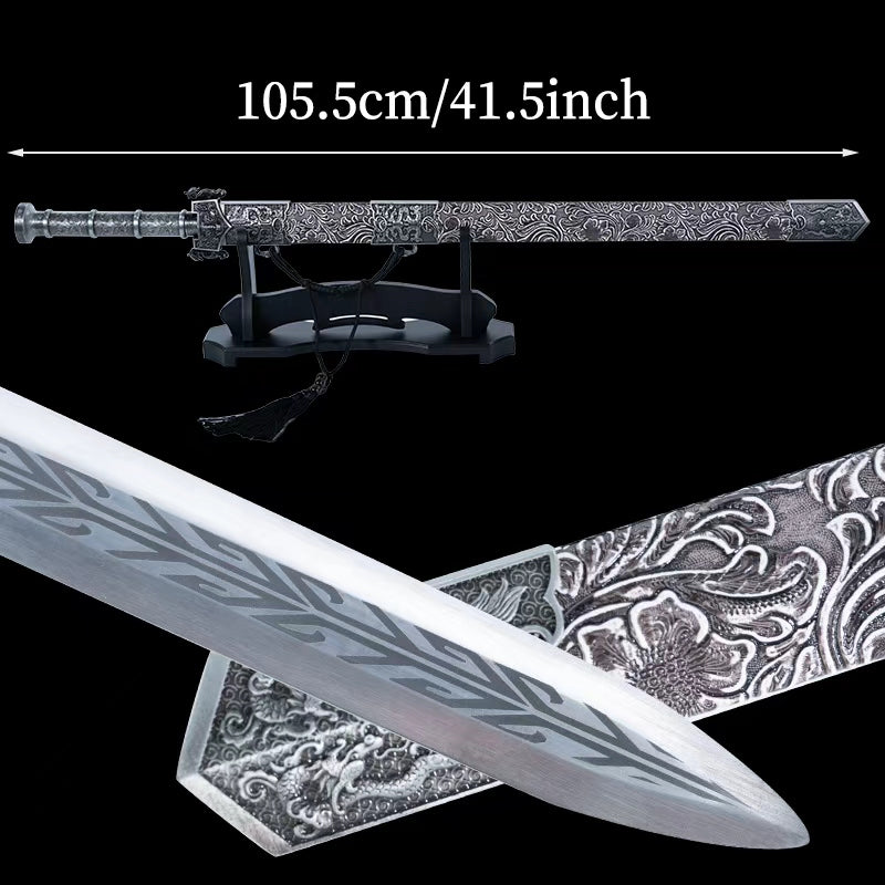Dragon-Mounted Long Sword – Unsharpened Chinese Collectible (Non-Weapon)