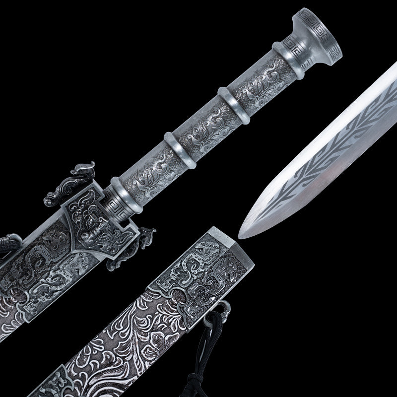 Dragon-Mounted Long Sword – Unsharpened Chinese Collectible (Non-Weapon)