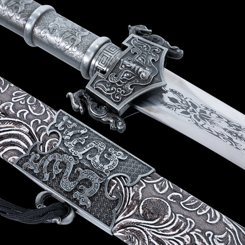 Dragon-Mounted Long Sword – Unsharpened Chinese Collectible (Non-Weapon)